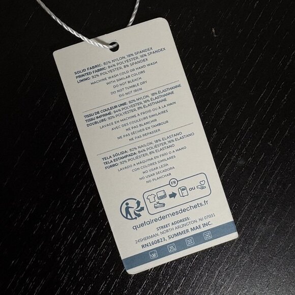 SUMMER MAE Womens M Ruffled Smocked Bandeau Maternity Swimsuit Top Orange NEW - Picture 6 of 7